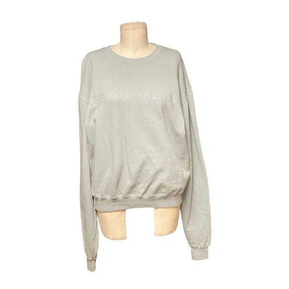 Good American Good Mama‎ Oversize Graphic Sweatshirt Size 2 / US Medium - Picture 2 of 8